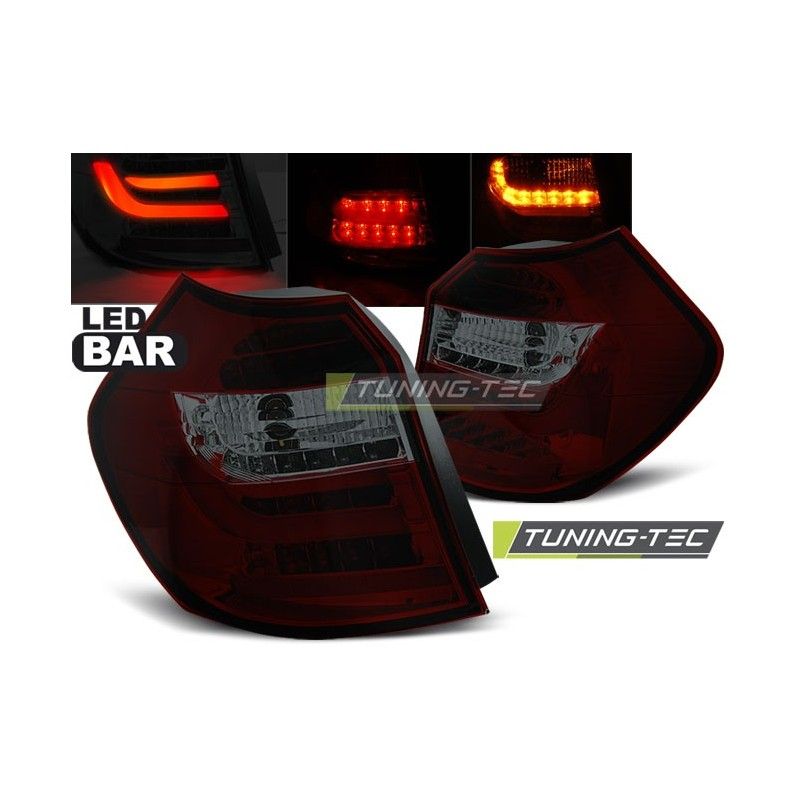 LED BAR TAIL LIGHTS RED SMOKE fits BMW E87/E81 09.07-11 LCI, Serie 1 E81/E87