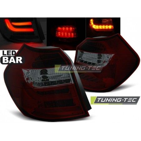 LED BAR TAIL LIGHTS RED SMOKE fits BMW E87/E81 09.07-11 LCI, Serie 1 E81/E87