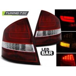 LED BAR TAIL LIGHTS RED WHIE fits SKODA OCTAVIA II SEDAN 04-12, Octavia II 04-13