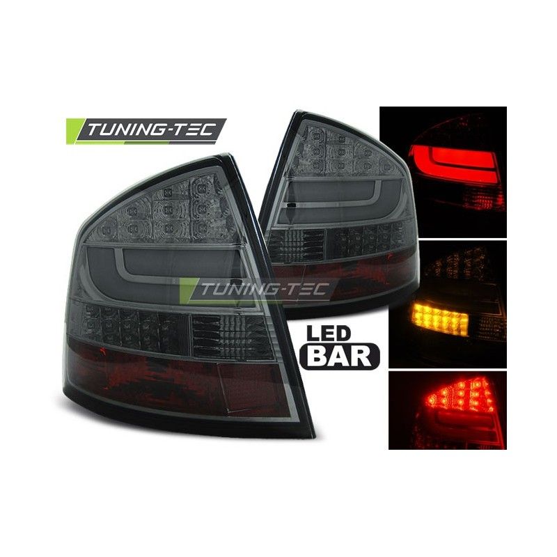 LED BAR TAIL LIGHTS SMOKE fits SKODA OCTAVIA II SEDAN 04-12, Octavia II 04-13