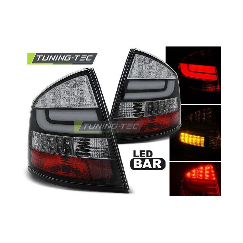 LED BAR TAIL LIGHTS BLACK fits SKODA OCTAVIA II SEDAN 04-12, Octavia II 04-13