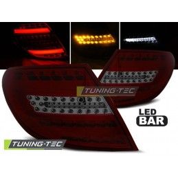 LED BAR TAIL LIGHTS RED SMOKE fits MERCEDES C-KLASA W204 SEDAN 07-10, Classe C W204