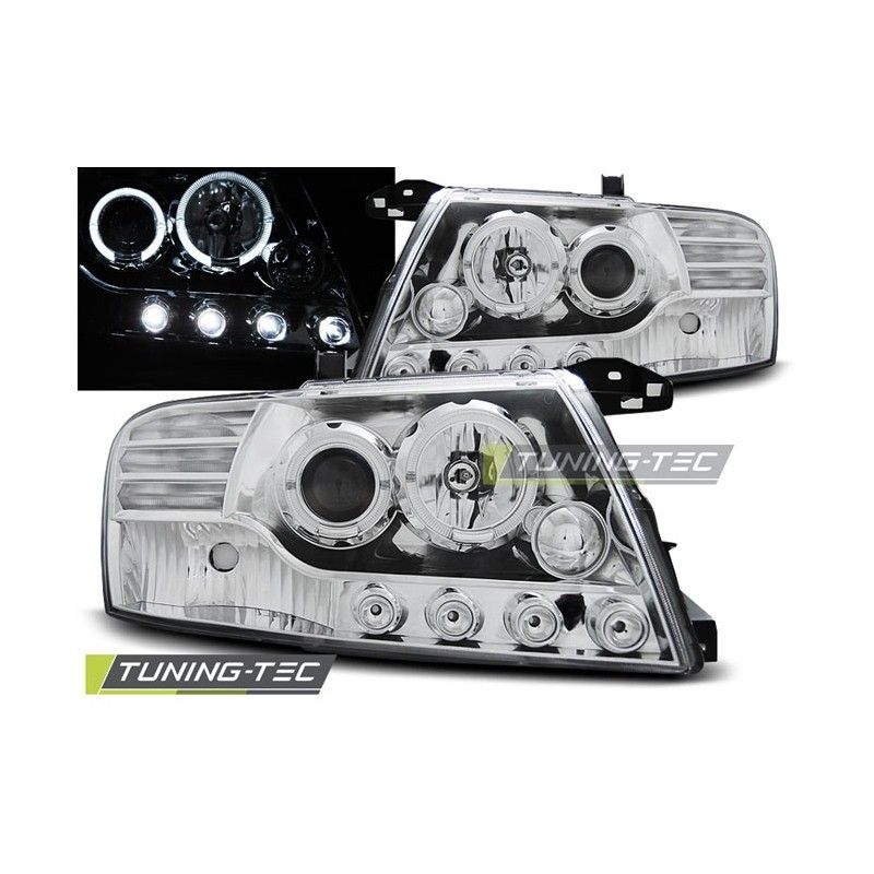 MITSUBISHI PAJERO V60 00-06 ANGEL EYES CHROME, Eclairage Mitsubishi