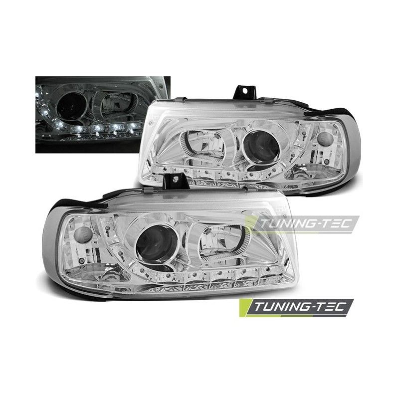 HEADLIGHTS DAYLIGHT CHROME fits SEAT IBIZA/CORDOBA/POLO VARIANT, SEDAN 10.93-08.99, Ibiza 6K 93-02