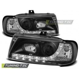 HEADLIGHTS DAYLIGHT BLACK fits SEAT IBIZA/CORDOBA/POLO VARIANT, SEDAN 10.93-08.99 , Ibiza 6K 93-02