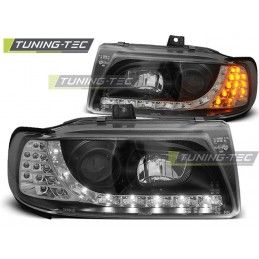 HEADLIGHTS DAYLIGHT BLACK fits SEAT IBIZA/CORDOBA/POLO VARIANT, SEDAN 10.93-08.99, Ibiza 6K 93-02