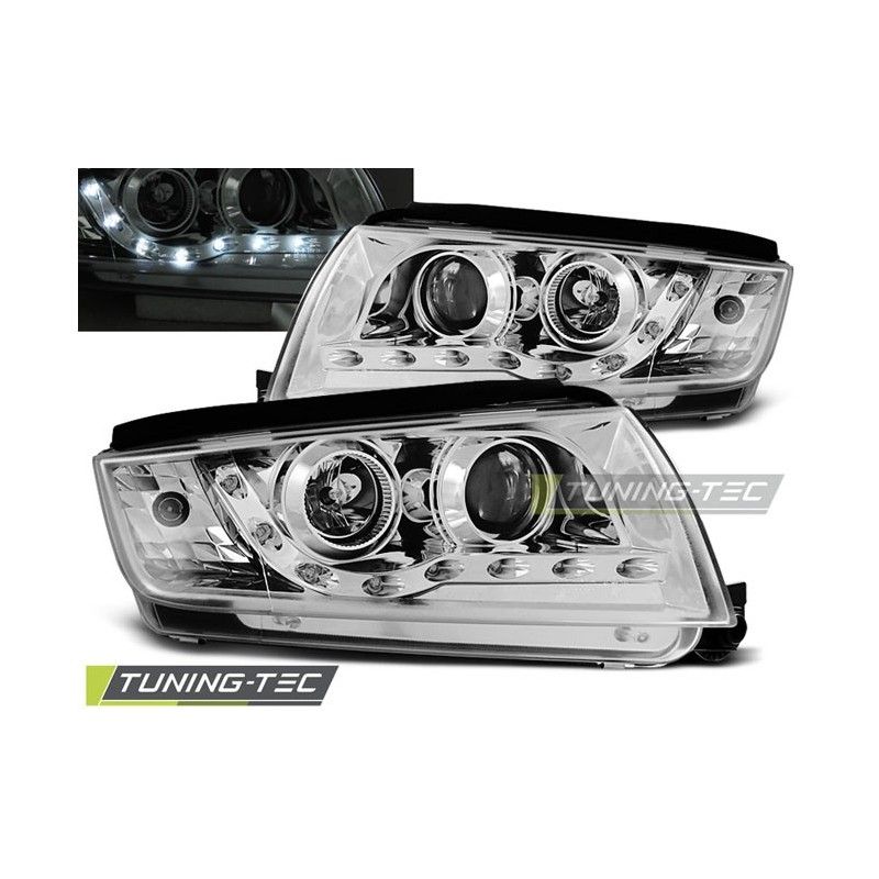 HEADLIGHTS DAYLIGHT CHROME fits SKODA FABIA 12.99-08, Fabia I 99-07