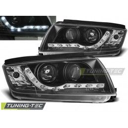 HEADLIGHTS DAYLIGHT BLACK fits SKODA FABIA 12.99-08, Fabia I 99-07