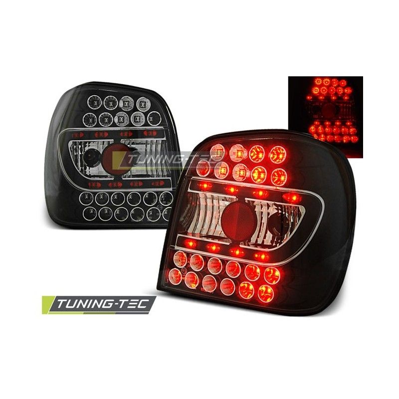 LED TAIL LIGHTS BLACK fits VW POLO 6N 10.94-09.99, Polo III 6N/6N2 94-01