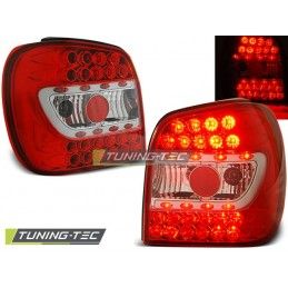 LED TAIL LIGHTS RED WHITE fits VW POLO 6N 10.94-09.99, Polo III 6N/6N2 94-01