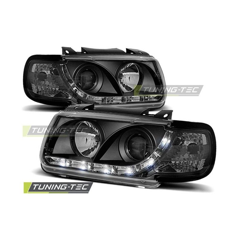 HEADLIGHTS DAYLIGHT BLACK fits VW POLO 6N 10.94-09.99 HATCHBACK, Polo III 6N/6N2 94-01