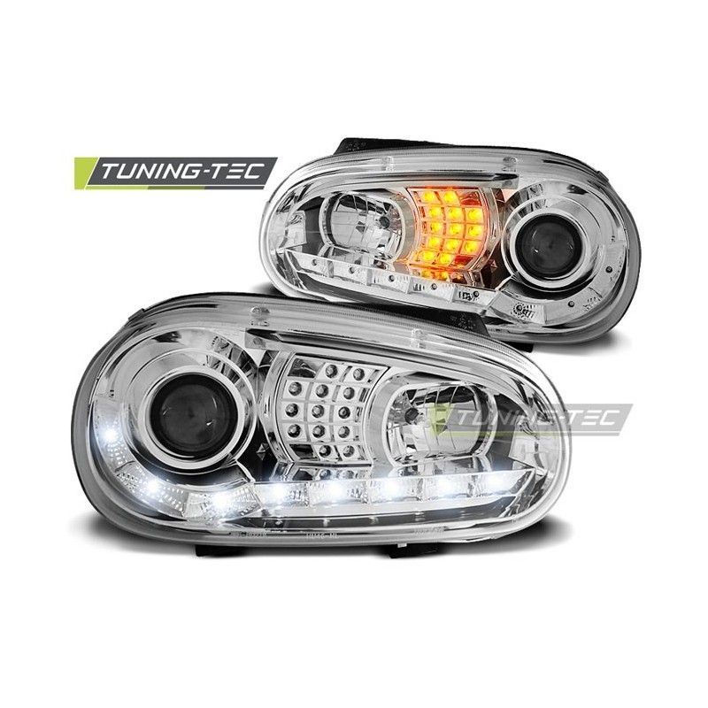 HEADLIGHTS DAYLIGHT CHROME fits VW GOLF 4 09.97-09.03, Golf 4