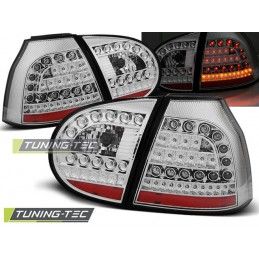 LED TAIL LIGHTS CHROME fits VW GOLF 5 10.03-09, Golf 5
