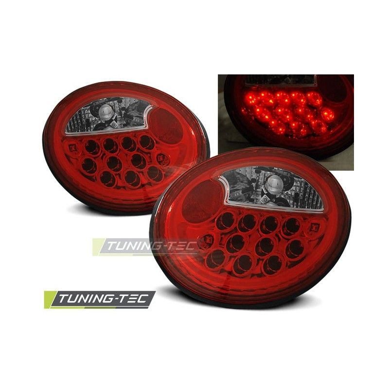 LED TAIL LIGHTS RED WHITE fits VW NEW BEETLE 10.98-05.05, New Beetle