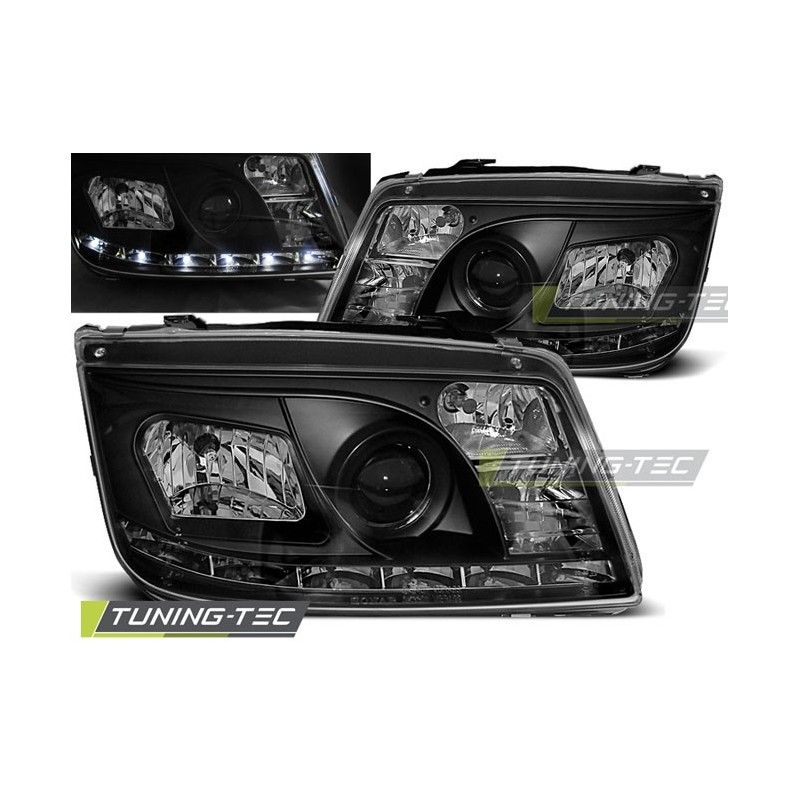 HEADLIGHTS DAYLIGHT BLACK fits VW BORA 09.98-05.05, Eclairage Volkswagen