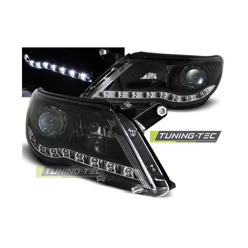 HEADLIGHTS DAYLIGHT BLACK fits VW TIGUAN 10.07-11, Tiguan