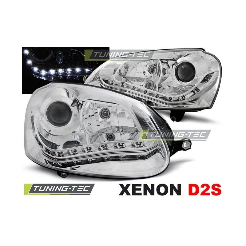 XENON HEADLIGHTS CHROME fits VW GOLF 5, Golf 5