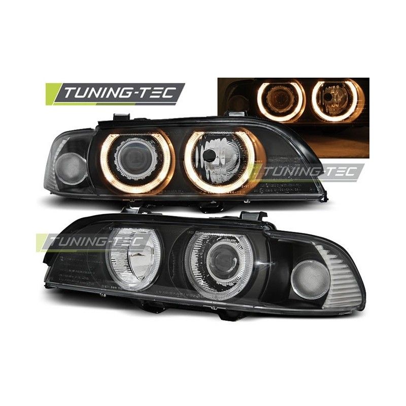 HEADLIGHTS ANGEL EYES BLACK fits BMW E39 09.95-06.03, Serie 5 E39