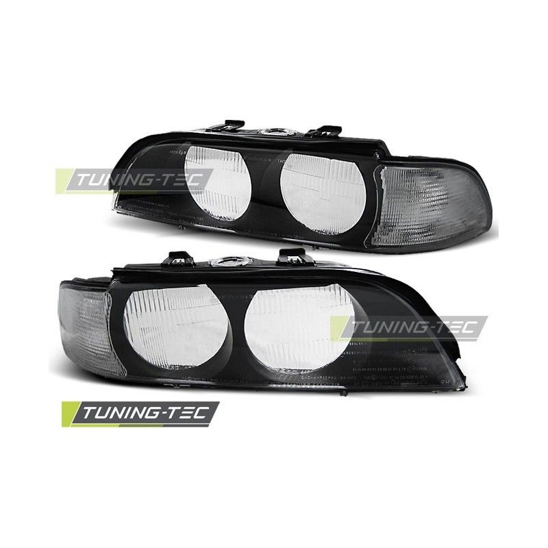 HEADLIGHTS BLACK WHITE H7 fits BMW E39 95-00, Serie 5 E39