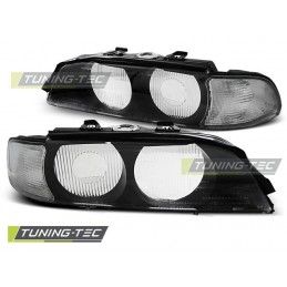 HEADLIGHTS BLACK WHITE D2S fits BMW E39 95-00, Serie 5 E39