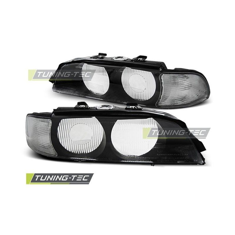 HEADLIGHTS BLACK WHITE D2S fits BMW E39 95-00, Serie 5 E39