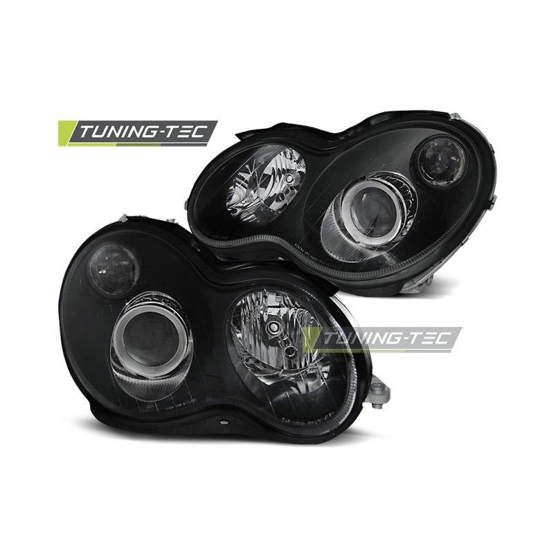 HEADLIGHTS BLACK fits MERCEDES W203 C-KLASA 07.00-03.04, Classe C W203 HEADLIGHTS BLACK fits MERCEDES W203 C-KLASA 07.00-03.04, Classe C W203