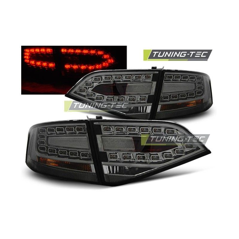 LED TAIL LIGHTS SMOKE fits AUDI A4 B8 08-11 SEDAN, A4 B8 08-11