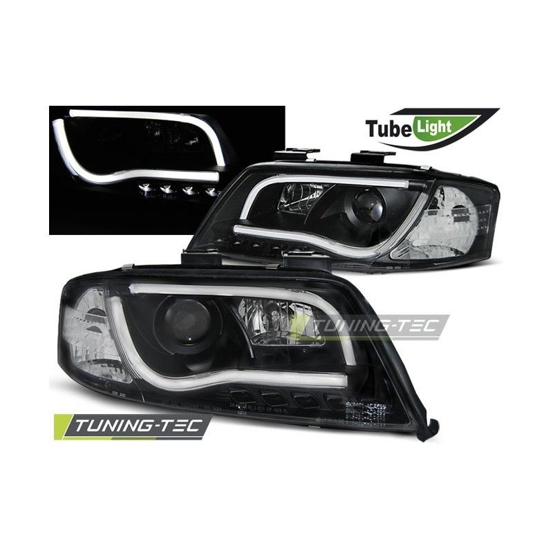 HEADLIGHTS TUBE LIGHT BLACK fits AUDI A6 05.97-05.01, A6 4B C5 97-04