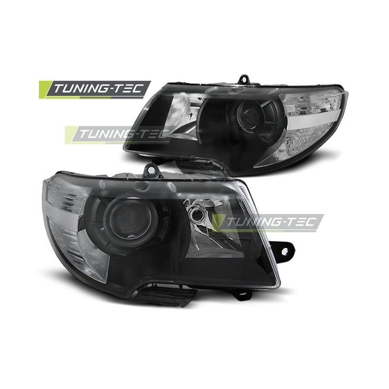 HEADLIGHTS BLACK fits SKODA SUPERB 08-12, Eclairage Skoda