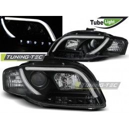 HEADLIGHTS TUBE LIGHT BLACK fits AUDI A4 B7 11.04-03.08, A4 B7 04-08