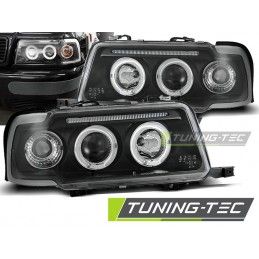 HEADLIGHTS ANGEL EYES BLACK fits AUDI 80 B4 09.91-04.96, 80