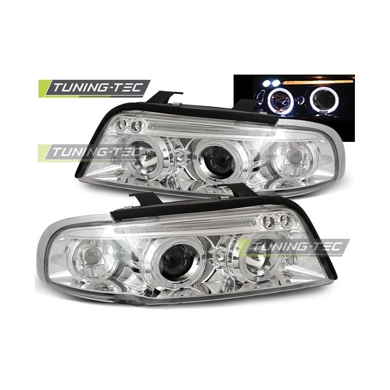 HEADLIGHTS ANGEL EYES CHROME fits AUDI A4 11.94-12.98, A4 B5 94-01