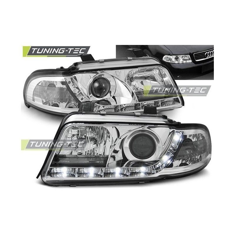 HEADLIGHTS DAYLIGHT CHROME fits AUDI A4 01.99-09.00, A4 B5 94-01