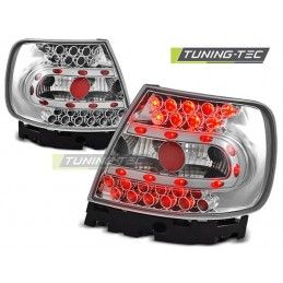 LED TAIL LIGHTS CHROME fits AUDI A4 B5 11.94-09.00, A4 B5 94-01