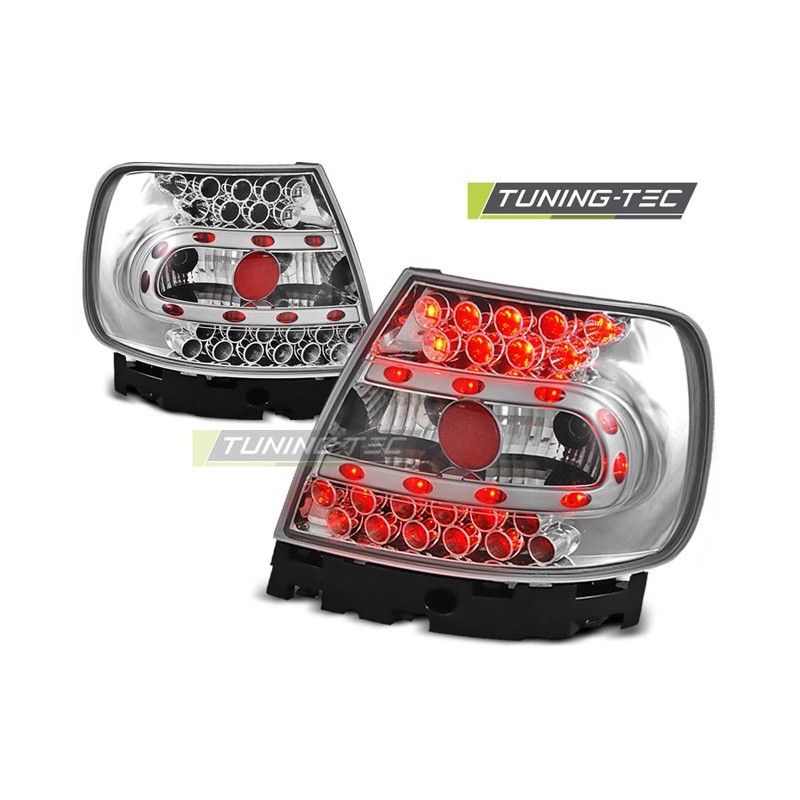 LED TAIL LIGHTS CHROME fits AUDI A4 B5 11.94-09.00, A4 B5 94-01