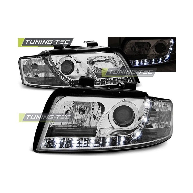 HEADLIGHTS DAYLIGHT CHROME fits AUDI A4 10.00-10.04, A4 B6 00-05