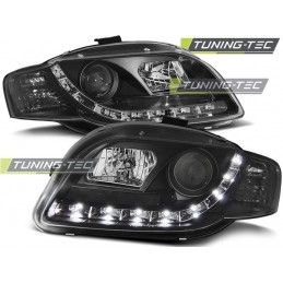 HEADLIGHTS DAYLIGHT BLACK fits AUDI A4 B7 11.04-03.08, A4 B7 04-08