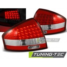 LED TAIL LIGHTS RED WHITE fits AUDI A6 97-04, A6 4B C5 97-04