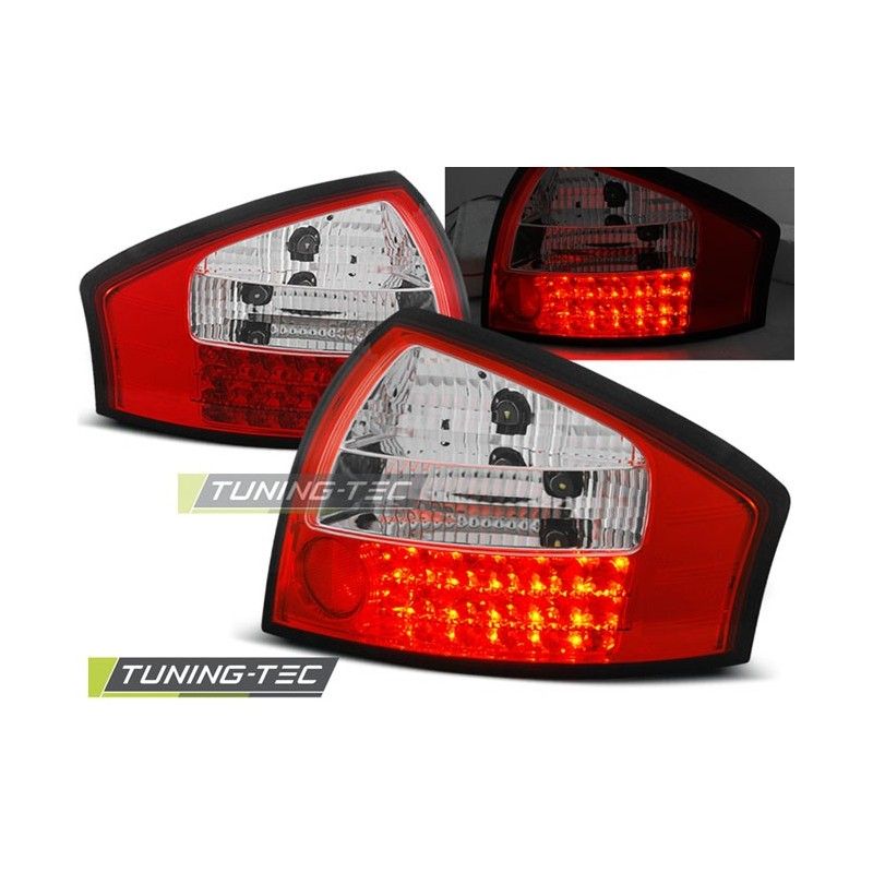 LED TAIL LIGHTS RED WHITE fits AUDI A6 05.97-05.04, A6 4B C5 97-04