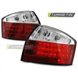 LED TAIL LIGHTS RED WHITE fits AUDI A4 10.00-10.04, A4 B6 00-05