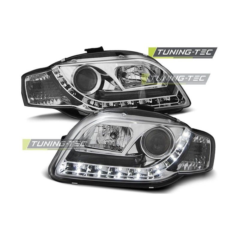 HEADLIGHTS DAYLIGHT CHROME fits AUDI A4 B7 11.04-03.08, A4 B7 04-08