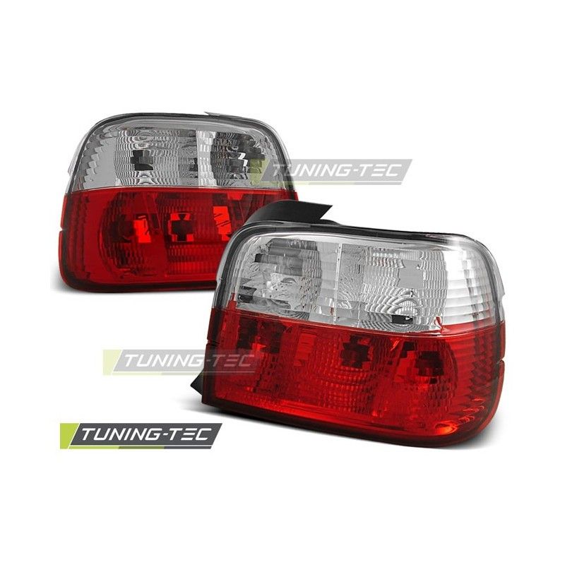 TAIL LIGHTS RED WHITE fits BMW E36 12.90-08.99 COMPACT, Serie 3 E36 Berline/Compact