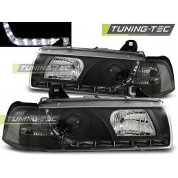 HEADLIGHTS DAYLIGHT BLACK fits BMW E36 12.90-08.99, Eclairage Bmw