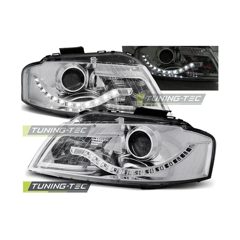 HEADLIGHTS DAYLIGHT CHROME fits AUDI A3 8P 05.03-03.08, A3 8P 03-08