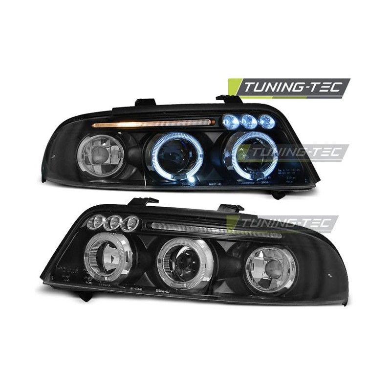 HEADLIGHTS ANGEL EYES BLACK fits AUDI A4 01.99-09.00, A4 B5 94-01