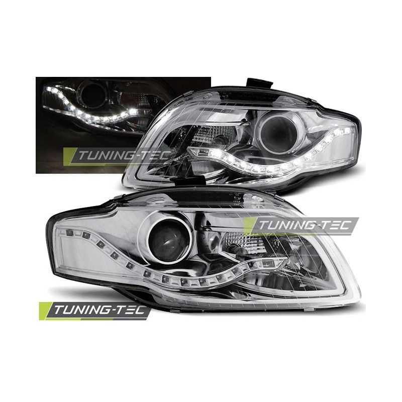 HEADLIGHTS DAYLIGHT CHROME fits AUDI A4 B7 11.04-03.08, A4 B7 04-08