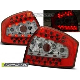 LED TAIL LIGHTS RED WHITE fits AUDI A4 8E 10.00-10.04 SEDAN, A4 B6 00-05