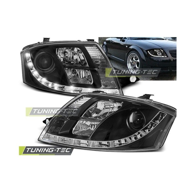 HEADLIGHTS DAYLIGHT BLACK fits AUDI TT 99-05, TT 8N 98-06