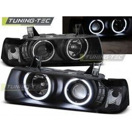 HEADLIGHTS ANGEL EYES CCFL BLACK fits BMW E36 12.90-08.99 C/C, Serie 3 E36 Coupé/Cab