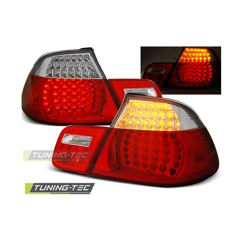 LED TAIL LIGHTS RED WHITE fits BMW E46 04.99-03.03 CABRIO, Serie 3 E46 Coupé/Cab